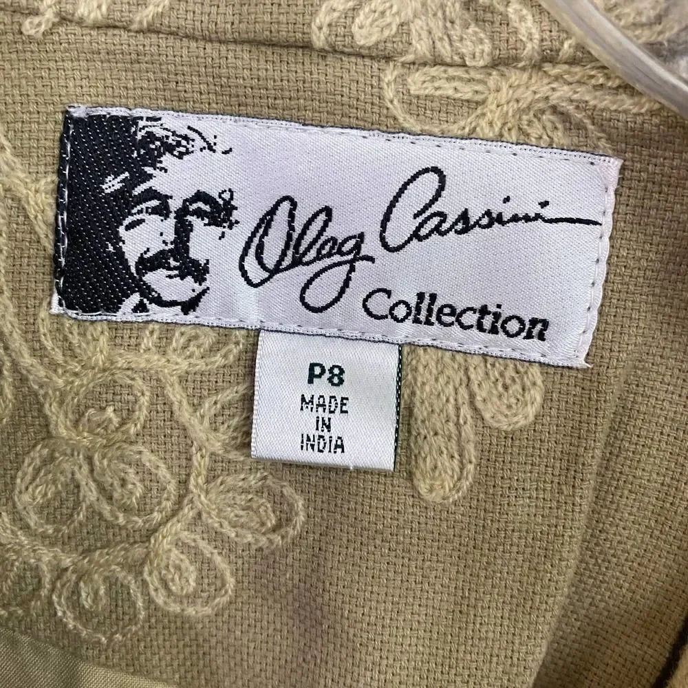 Oleg Cassini Collection Embroidered Jacket Size 8 Petite - Picture 6 of 6
